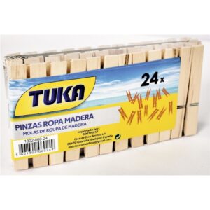 PINZA MADERA ROPA TUKA