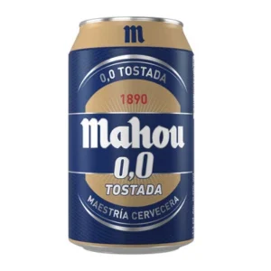 Cerveza mahou tostada 0,0% lata 330 ML