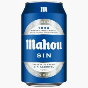 Cerveza mahou lata sin alcohol 33cl