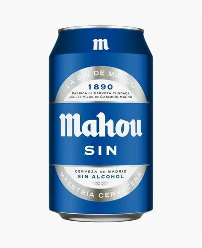 Cerveza mahou lata sin alcohol 33cl